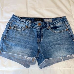 Used denim shorts